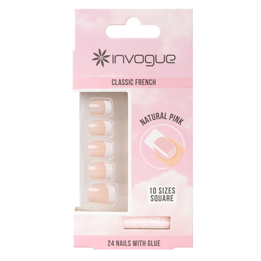 5060455142378.jpg Invogue French Pink Square Nails - الصورة 1