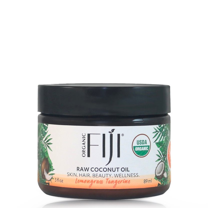 833884000190.jpg Fiji Organic - Certified Organic Raw Coconut Oil -Lemongrass Tangerine - 98 ML - الصورة 1