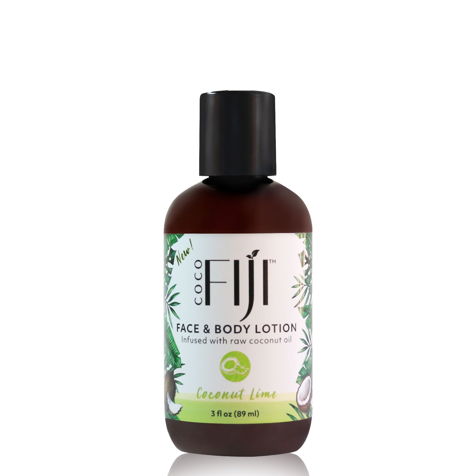 833884001074.jpg Fiji Organic - Face & Body Lotion - infused with raw coconut oil - Coconut Lime - 98 ML - الصورة 1