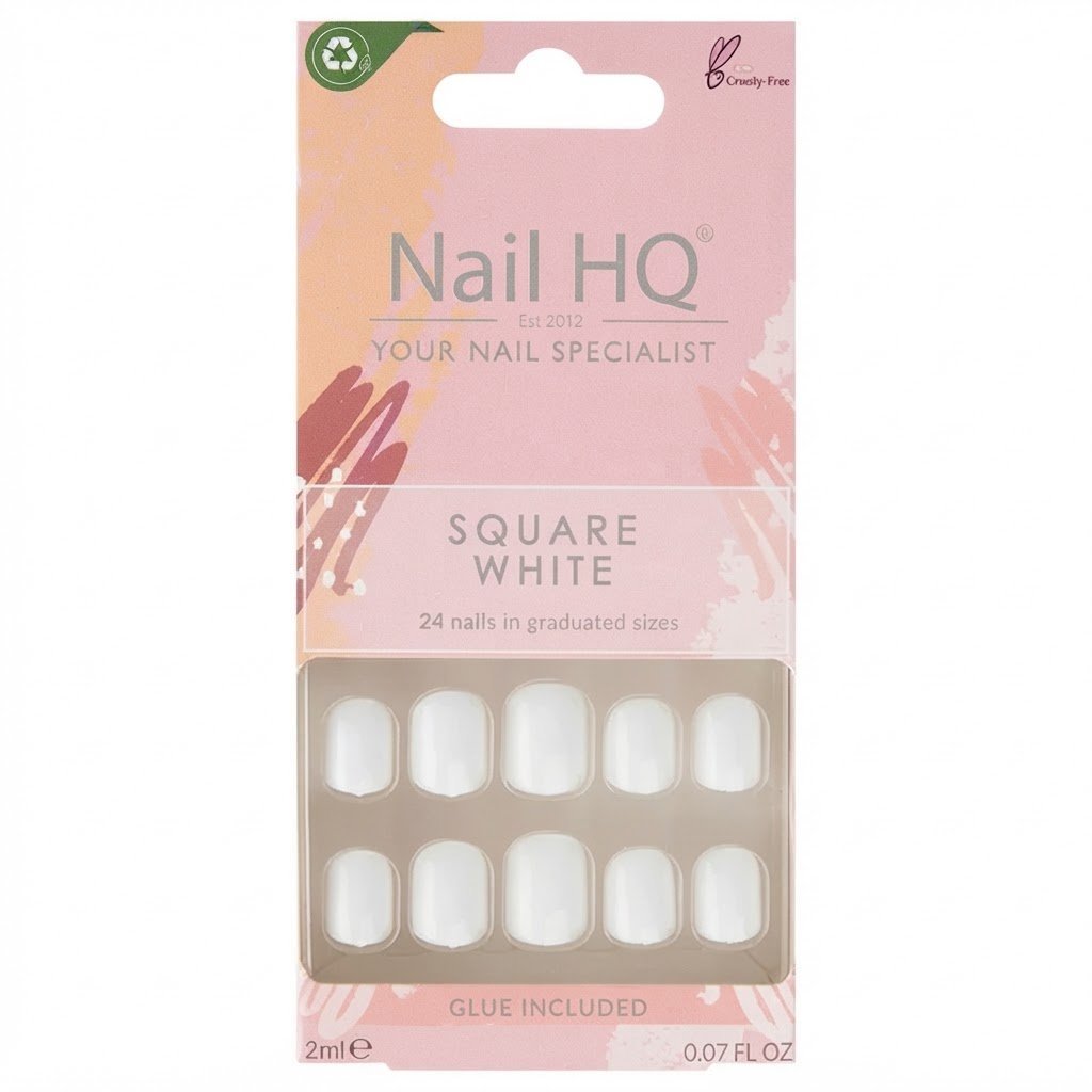 7e348c94-e1ca-4330-ae96-58165b2edc66.jpg Nail HQ Square White Nails - الصورة 1