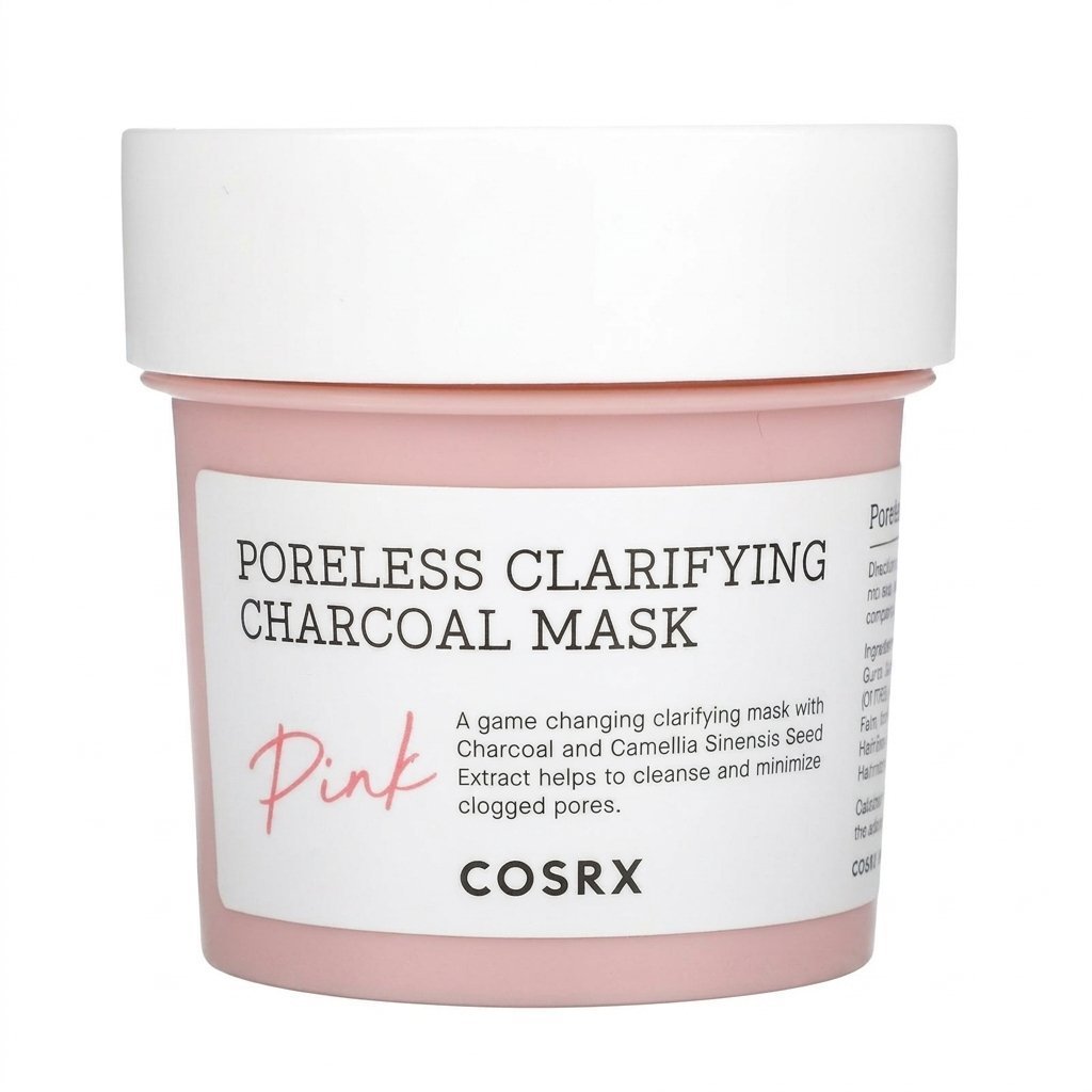 download.jpg COSRX Poreless Clarifying Charcoal Mask - Pink- 110g - الصورة 1