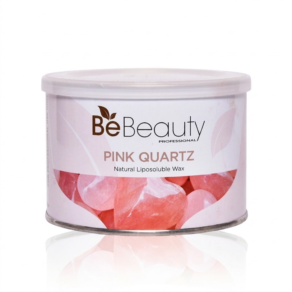 045dac0e-d6d2-4c3a-9e81-69af0f5f82d6 Be Beauty - Natural Hot Wax Jar (Pink Quartz) - 400ml - Image 1